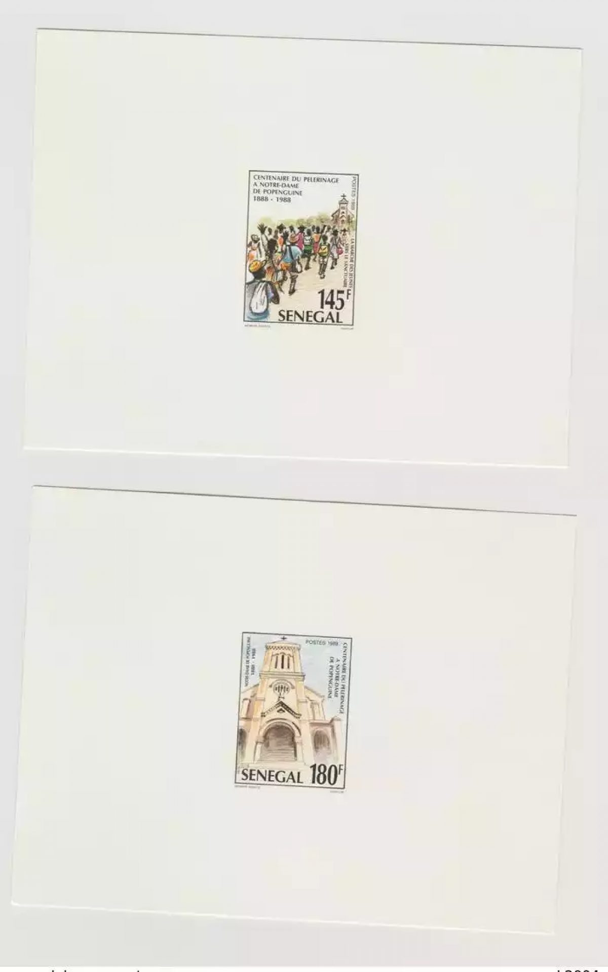 Senegal 1989 Mi. 1049 - 1050 Luxury event Pilgrimage Notre-Dame Popenguime