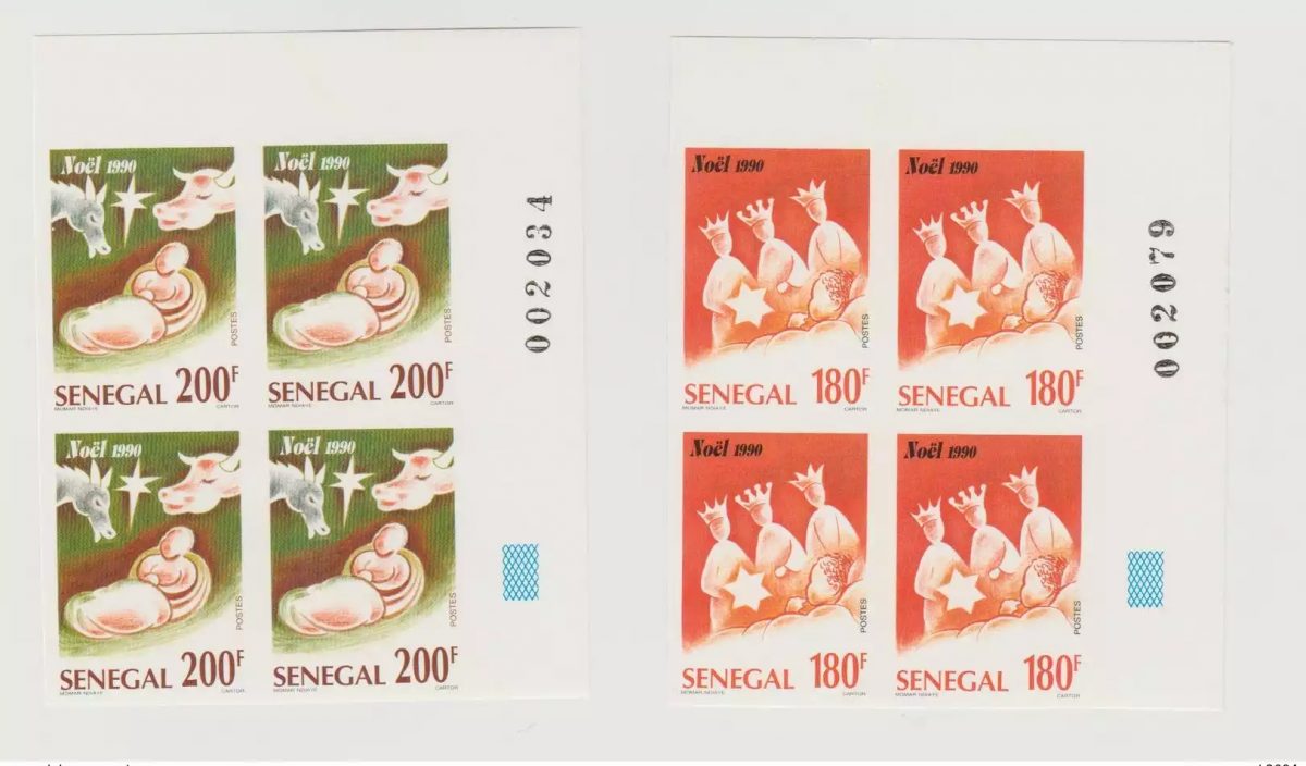 Senegal 1990 Ungezähnt Weihnachten Krippe