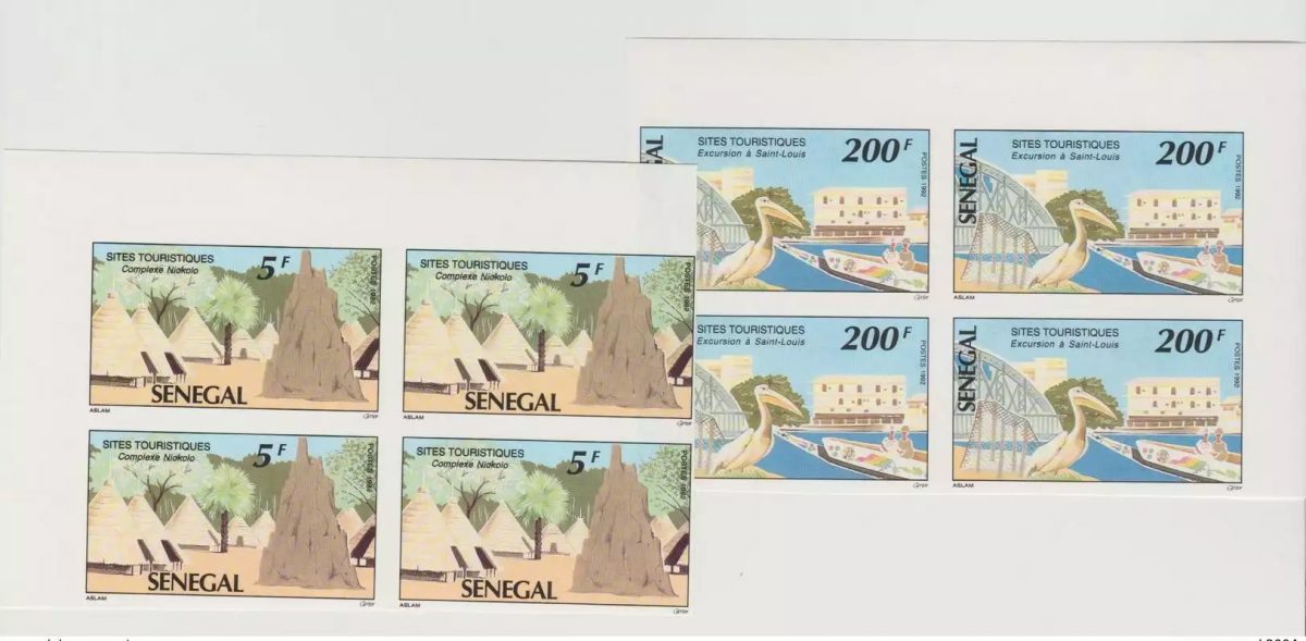 Sénégal 1992 ND Imperf Sites touristiques Oiseau Vogel Bird Fauna faune