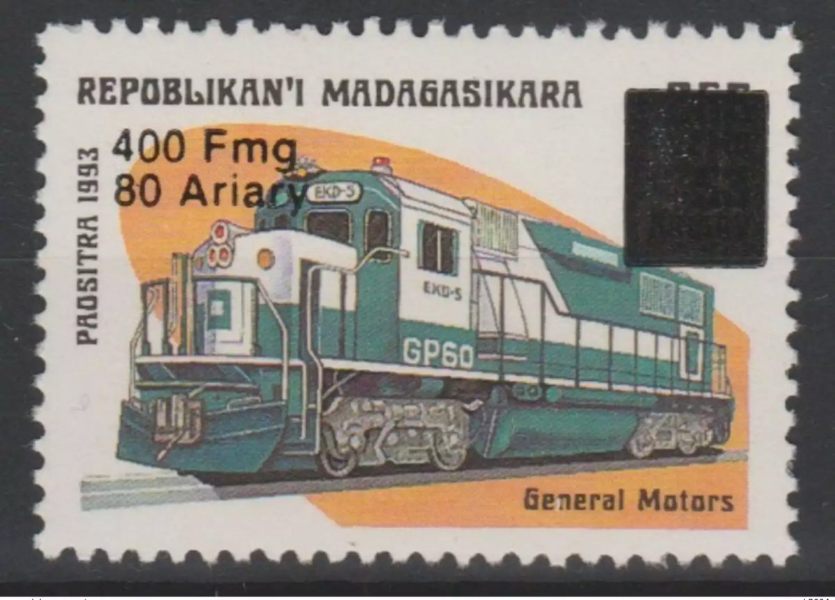 Madagascar 1998/1999 Mi. 2108 Train Zug General Motors Railways Overloaded MNH**
