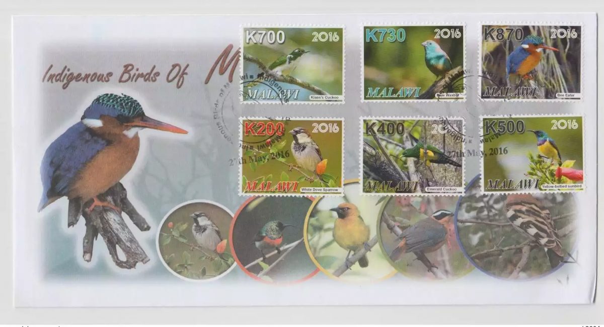 Malawi 2016 Indigenous Birds Vögel Oiseaux faune fauna FDC 1er jour