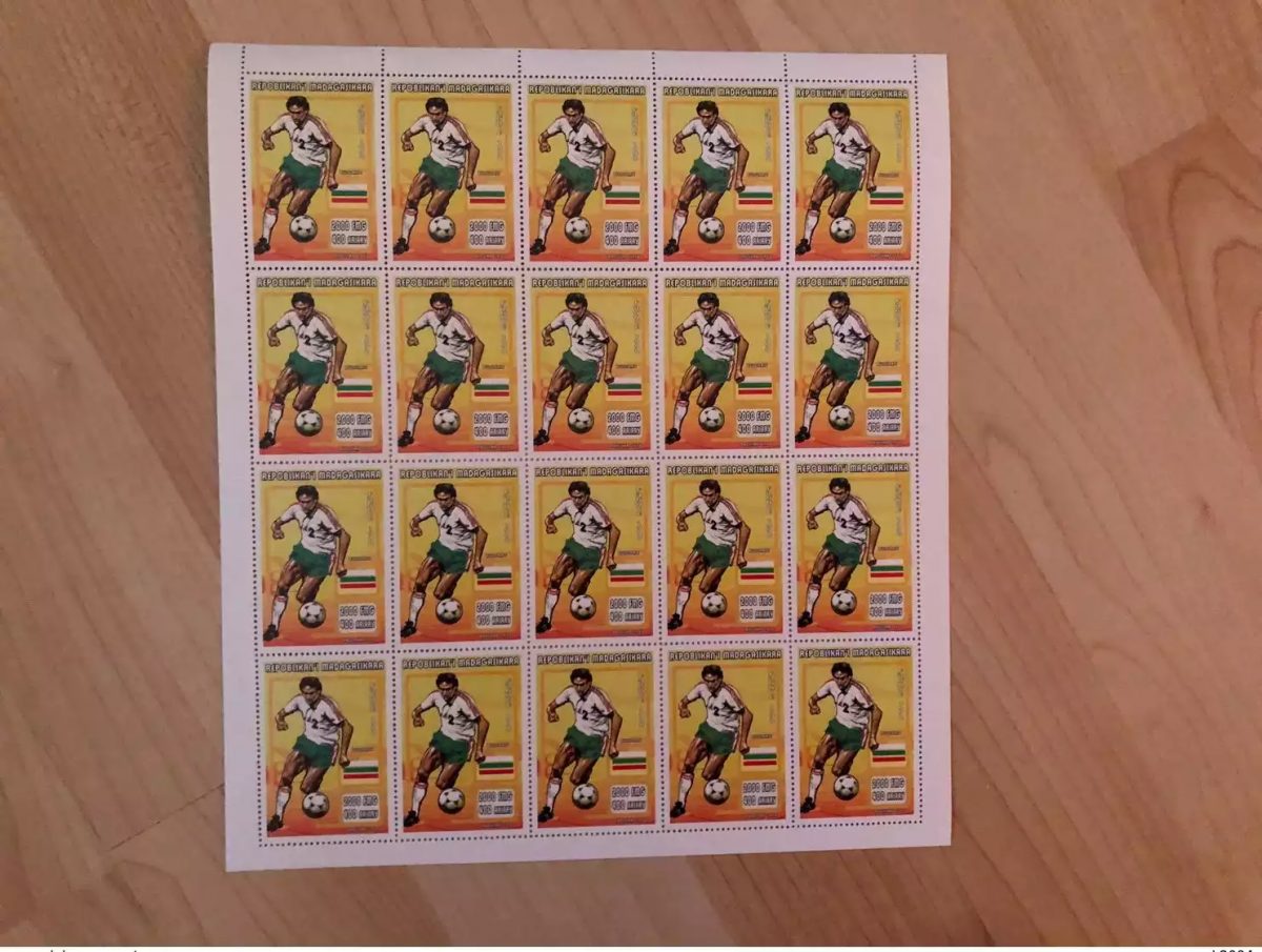 Madagaskar 1998 Mi. 1970 FIFA WM Frankreich Fußball Lokalpost