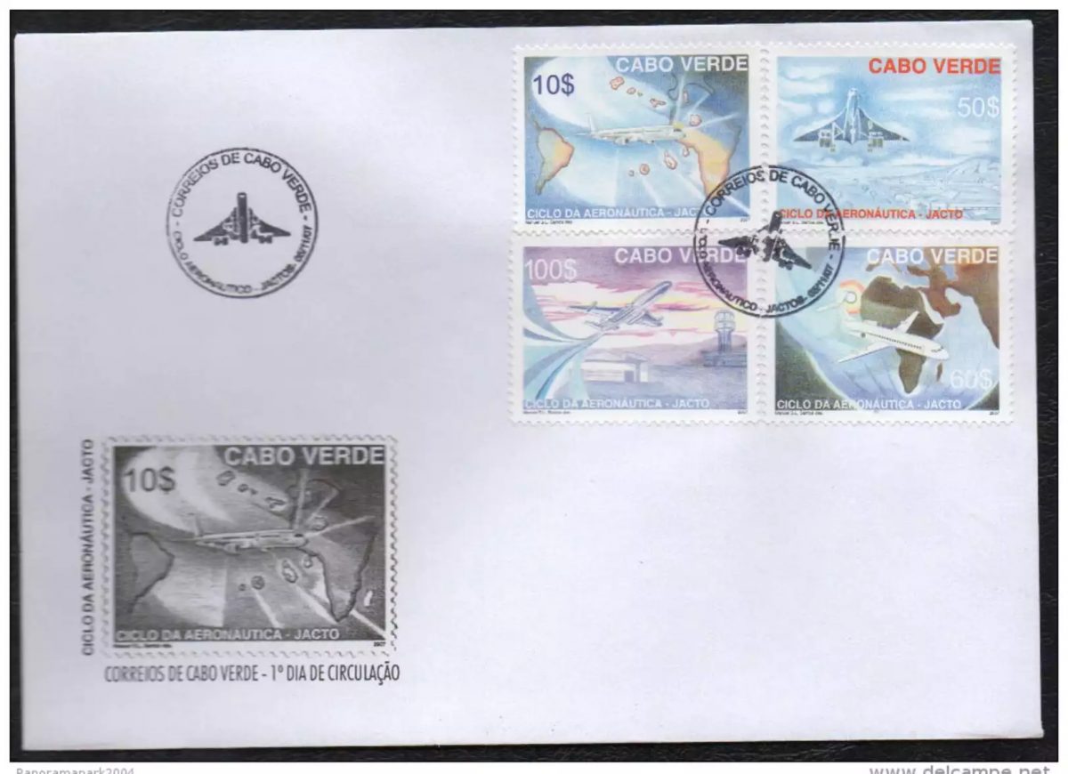 Cabo Verde 2007 - Ciclo da Aeronautica II Concorde Aircraft Airbus Boeing 4 val