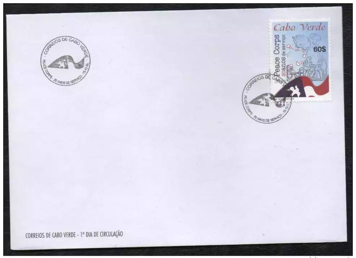 Cabo Verde 2008 Mi. 938 Corpo da paz Peace corps Dove Corps de la paix 1 val FDC