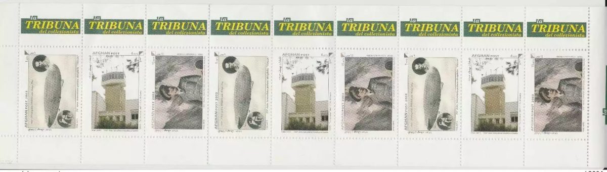 Afghanistan 2003 Mi. ? Klb Italie General Umberto Nobile Dirigible ITALIA RARE!