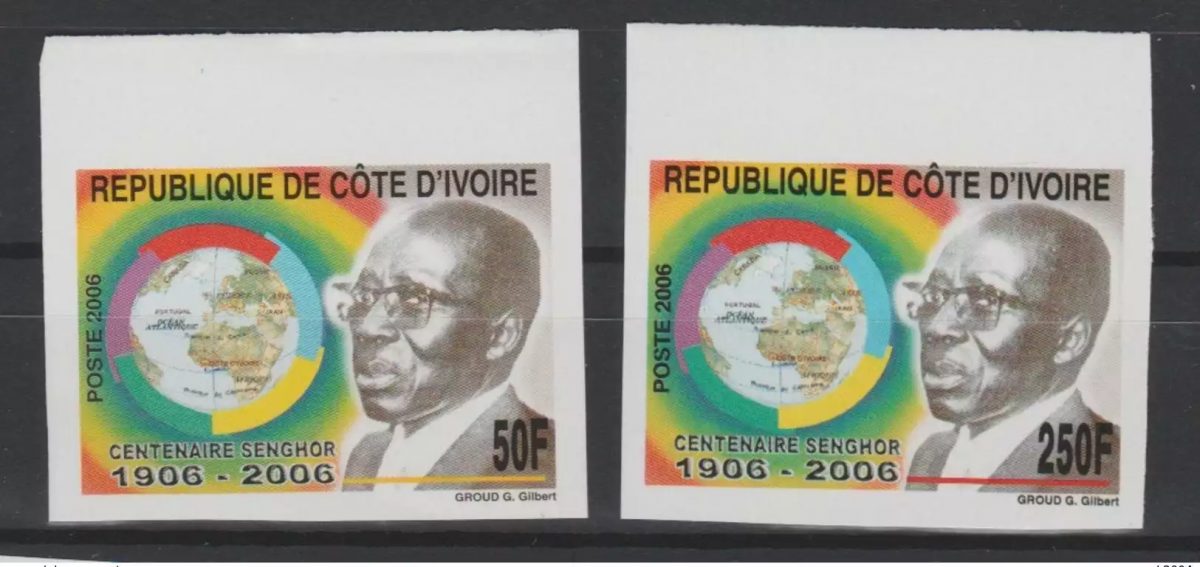Elfenbeinküste 2006 IMPERF Leopold Sedar Senghor Senegal Präsident **