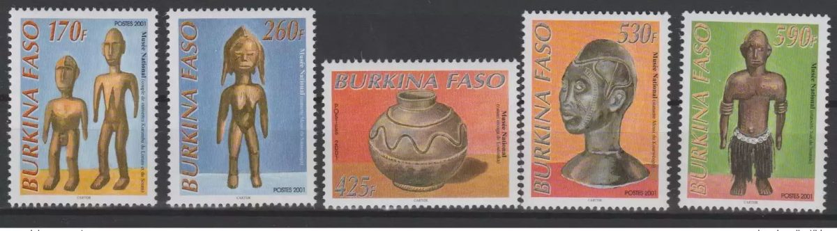 Burkina Faso 2001 Mi. 1830 - 1834 National Museum Art 5 val.