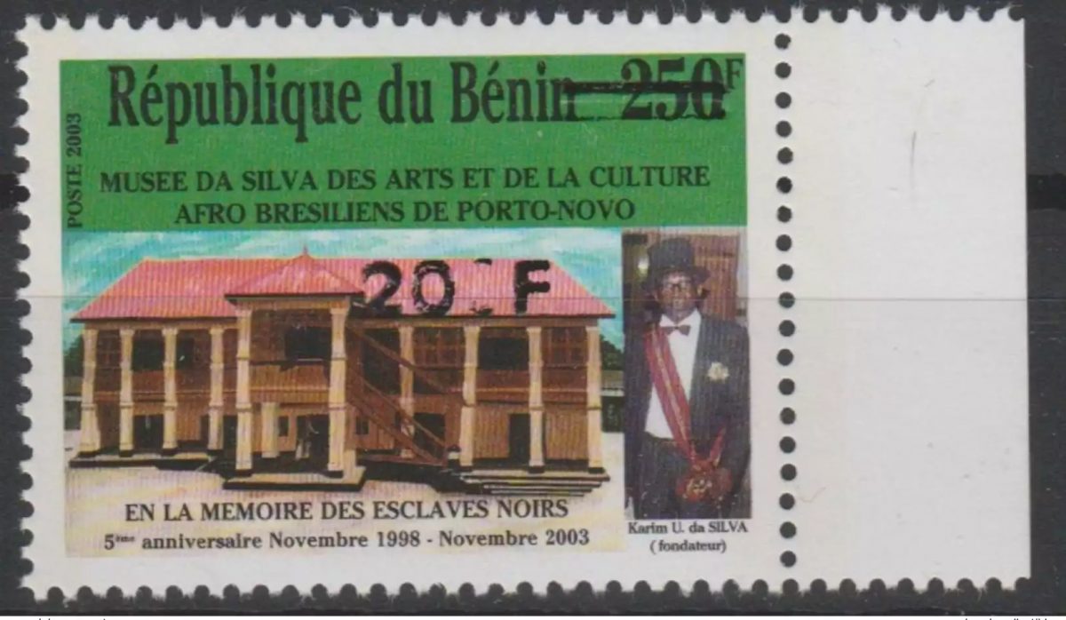 Benin 2007 Mi. 1407 Da Silva Museum ABART 20F statt 200F aufgedruckt