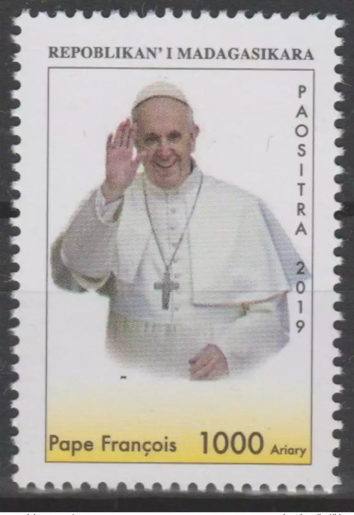 Madagascar 2019 Mi. 2716 Pope Francis Sower of Peace Hope