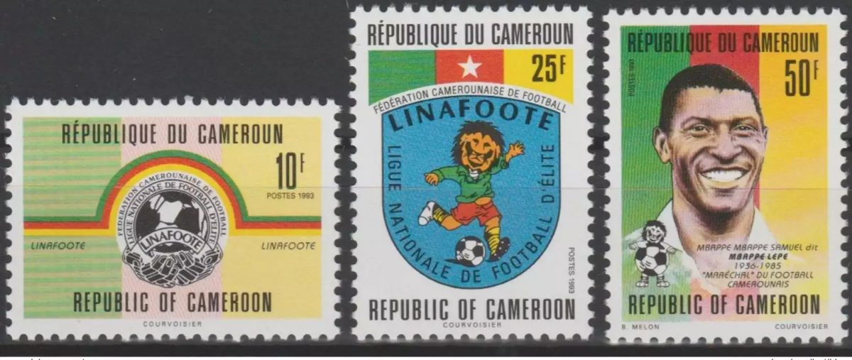 Kamerun 1993 Mi. 1206-1208 Fußball-Verband Liga Sport