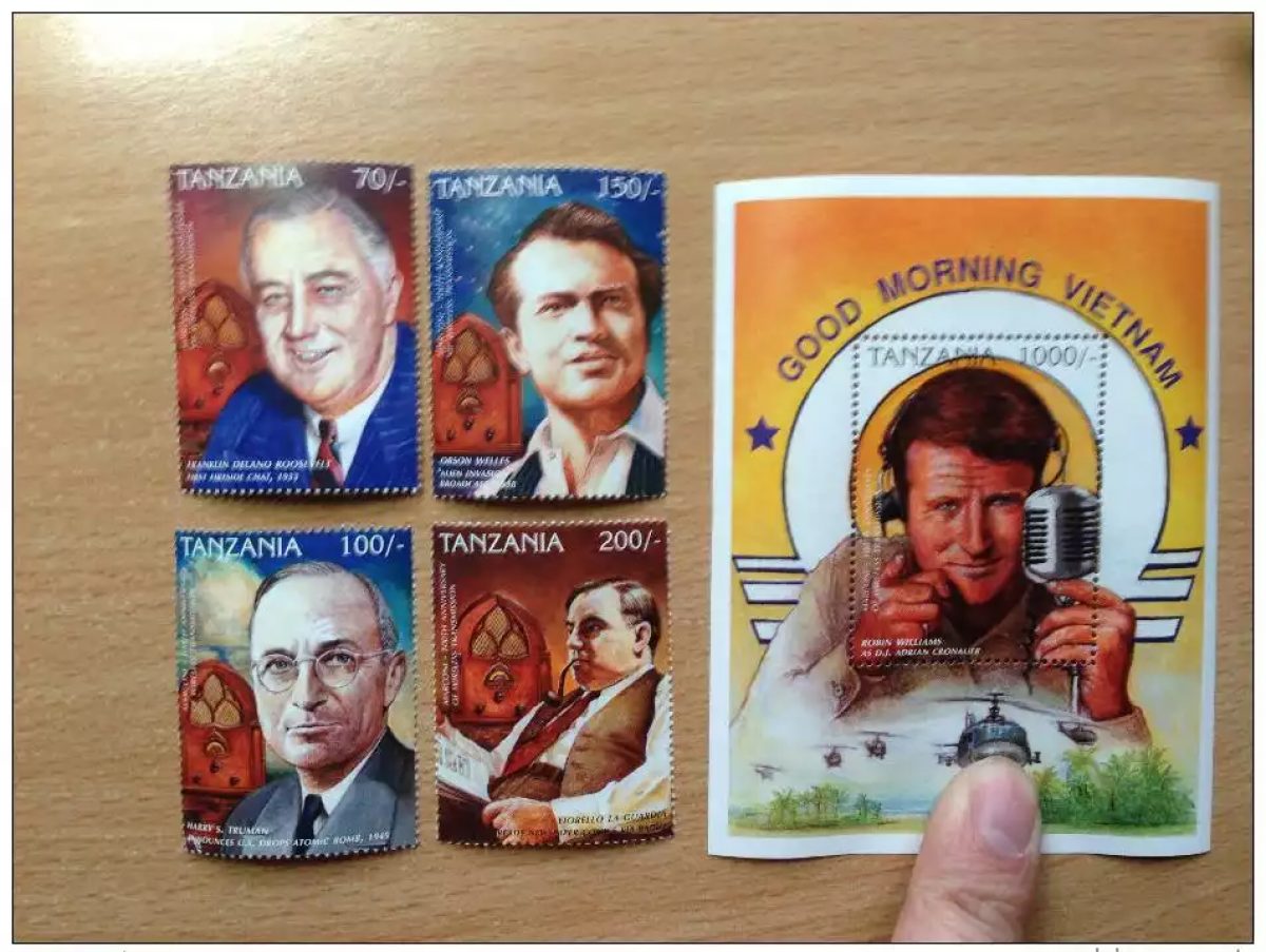 Tanzania 1996 Franklin D. Roosevelt Welles Robin William Helicopter MNH**