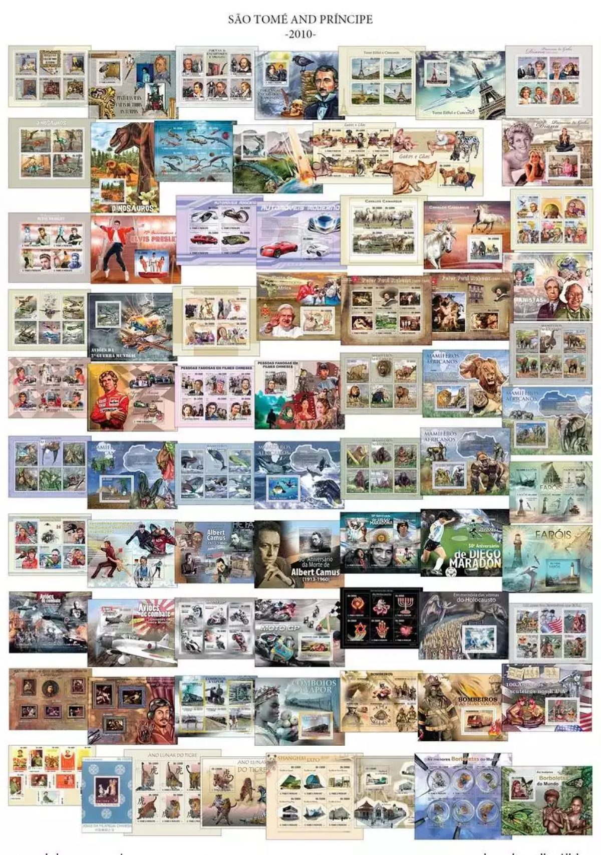 São Tomé Príncipe 2010 Jahrgang Mi. 4294-4799 + Blöcke KW 1349 €