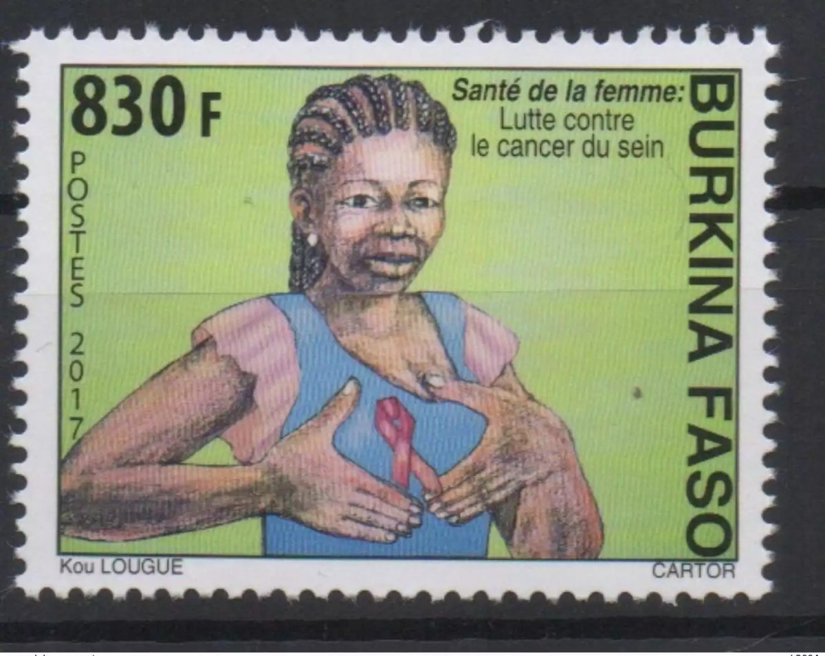 Burkina Faso 2017 Mi.? Women's Health Combating Breast Cancer 1 val.