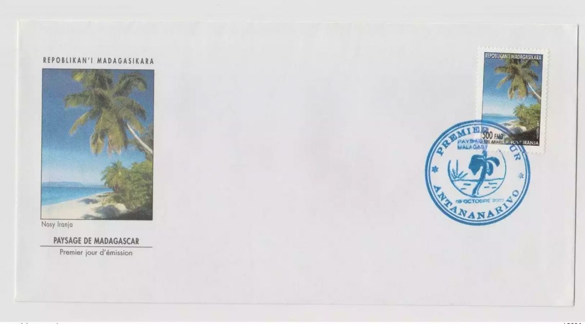Madagascar Madagaskar 2002 FDC 1st day Landscape Nosy Iranja