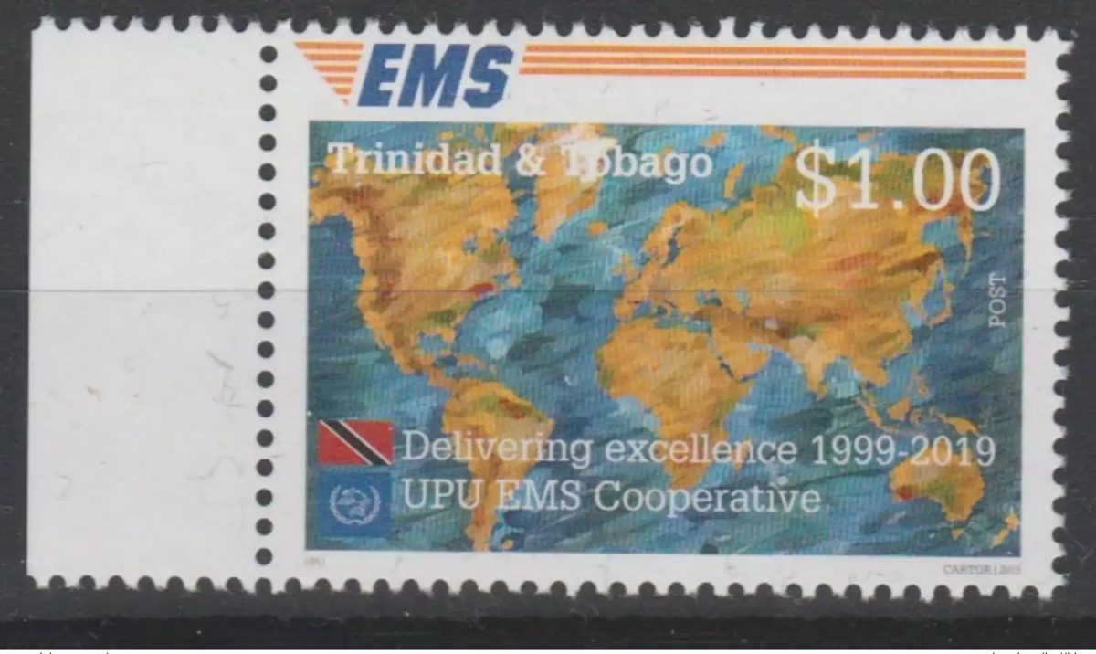 Trinidad & Tobago 2019 Gemeinschaftsausgabe 20 Jahre EMS UPU