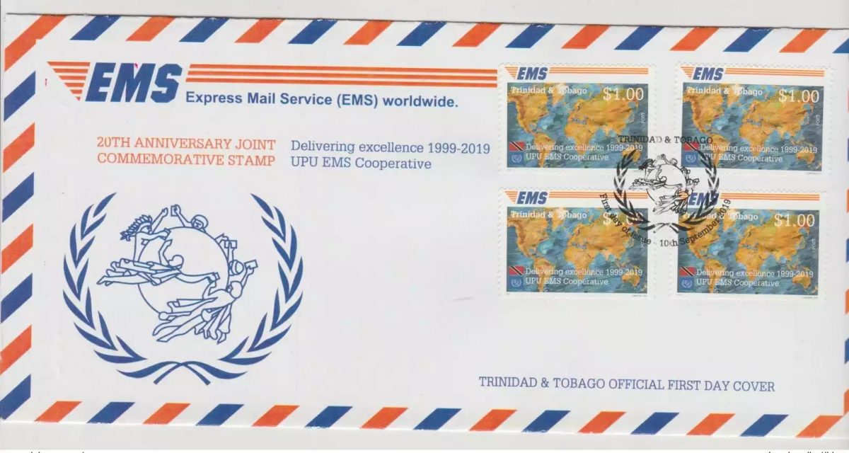Trinidad & Tobago 2019 Mi.? FDC Joint Issue 20 years EMS | UPU