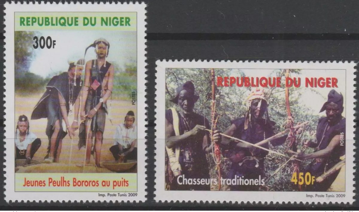 Niger 2009 Mi. 2010 / 2011 Peuls Bororos puit Chasseur traditionnel MNH** 2 val.