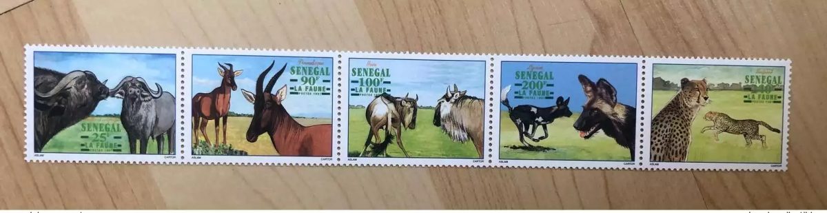 Senegal 1997 Mi.1480 - 1484 Fauna Leopard Panther Hyene Hyena Buffalo RARE MNH