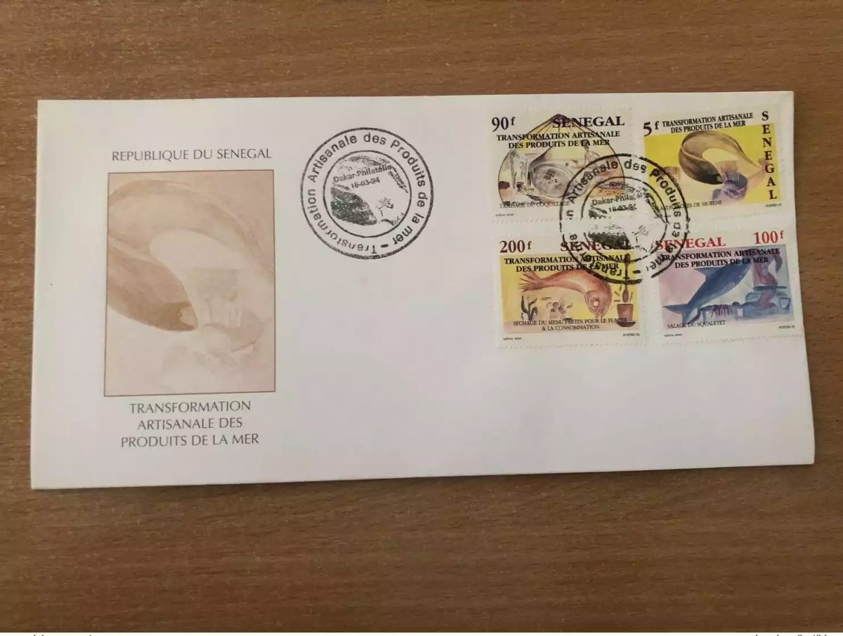 Senegal 1994 FDC Mi. 1290 1293 Meeresfrüchte Fisch Fauna