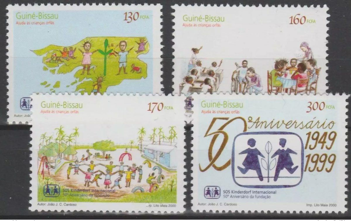 Guinée-Bissau 2000 Mi. 1267 - 1270 SOS Village d'enfants 50 ans MNH ** Flags
