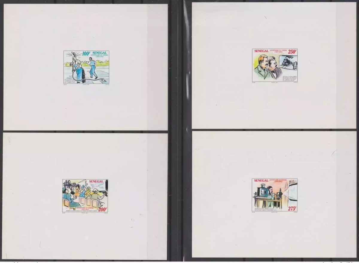 Sénégal 1995 Mi. 1377 - 1380 Epreuve de luxe Proof Centenaire du Cinéma Kino Art