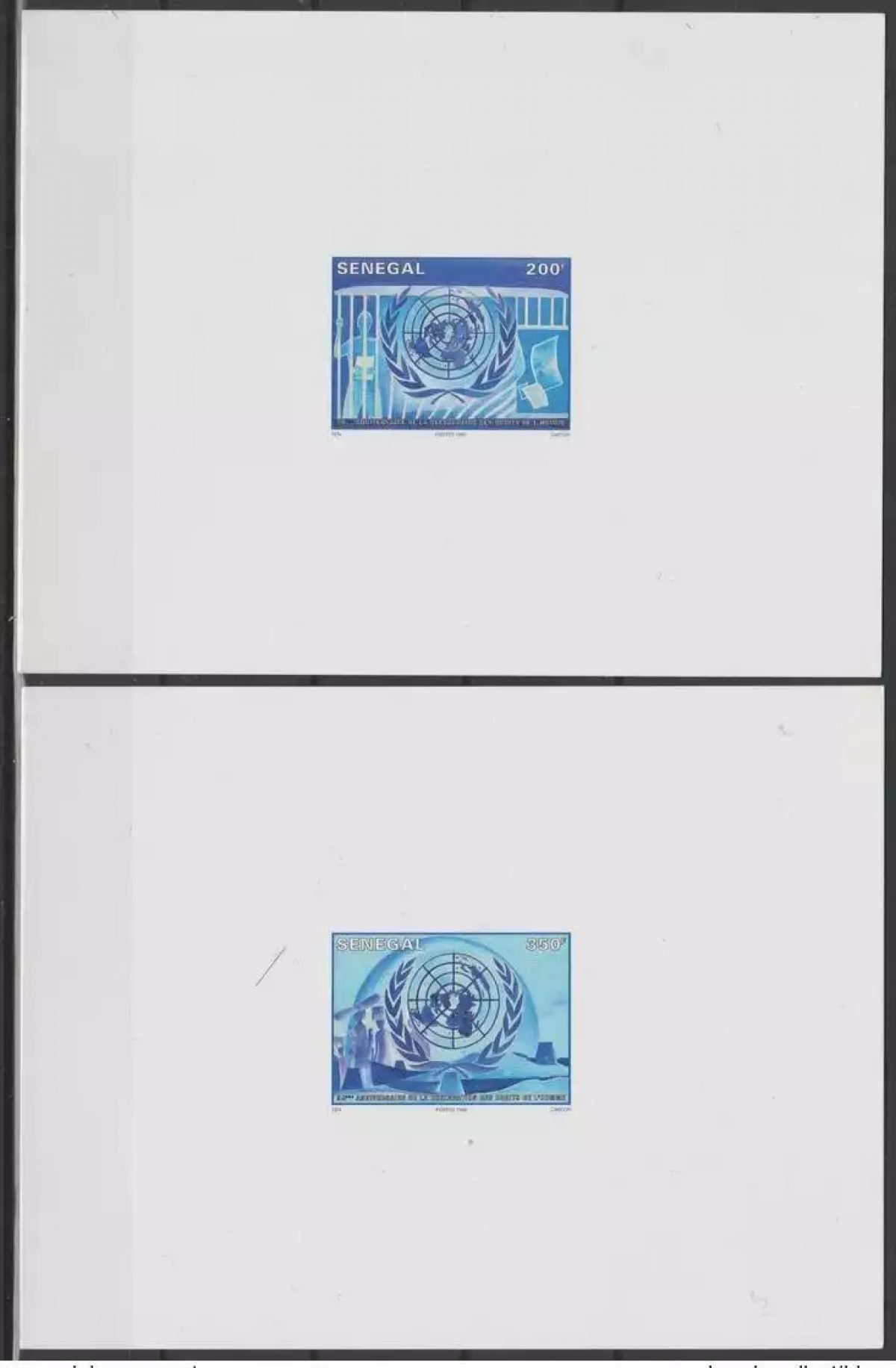 Senegal 1998 Mi. 1590 - 1591 Proof Luxury 50 years Declaration Human Rights