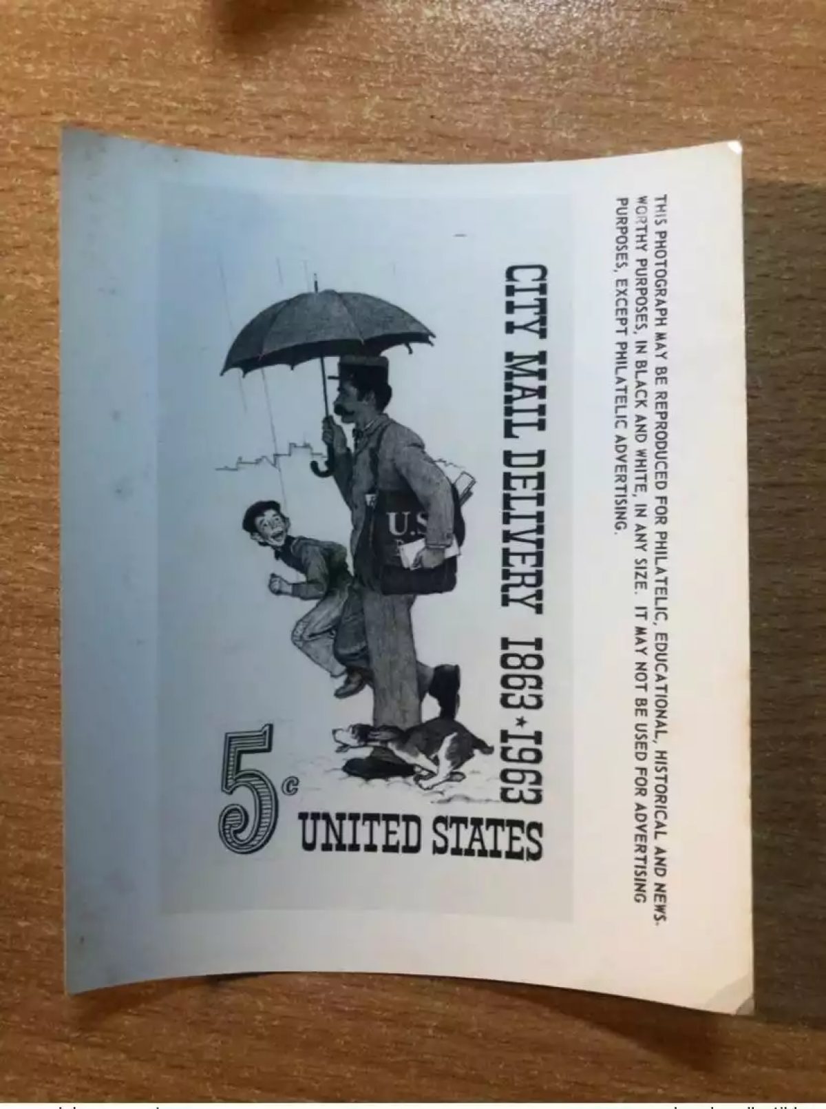 USA USPS Werbe-Essay Kodak City Mall Zustellung 1863-1963 Hund