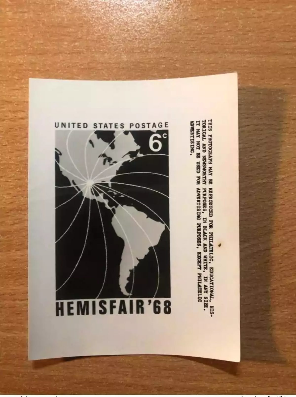 USA USPS - Publicity Essay Kodak Hemisfair '68 Karte