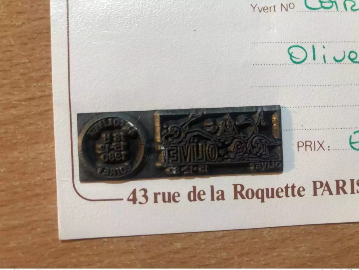 France 1980 Olivet Loiret  Plaque d'impression de la flamme 15/12/80
