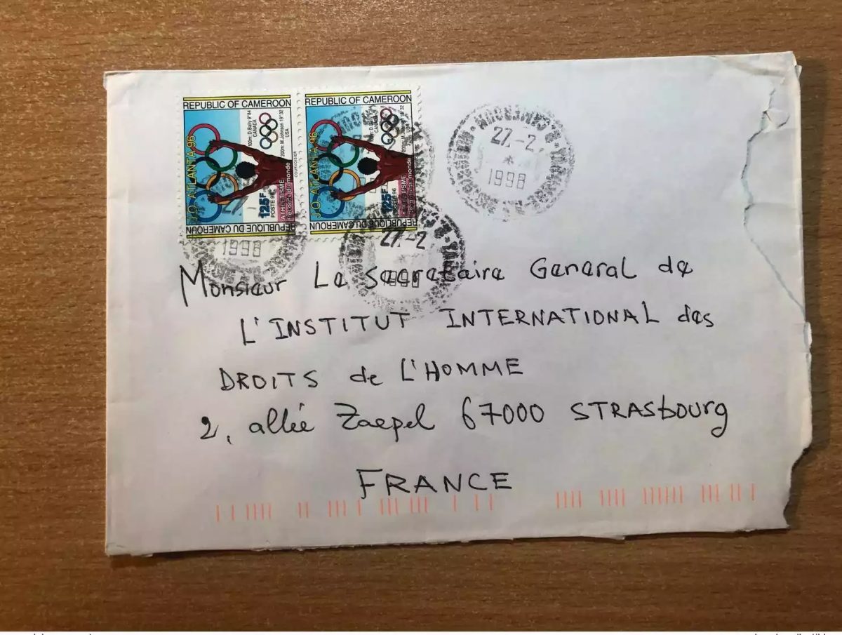 Cameroun 1996 Mi. 1219 sur lettre Atlanta Olympic Games Jeux Olympiques Olympia