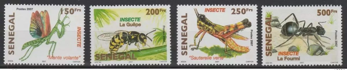 Sénégal 2007/2010 Mi. 2162 - 2165 Insectes Insects Insekten Faune Fauna