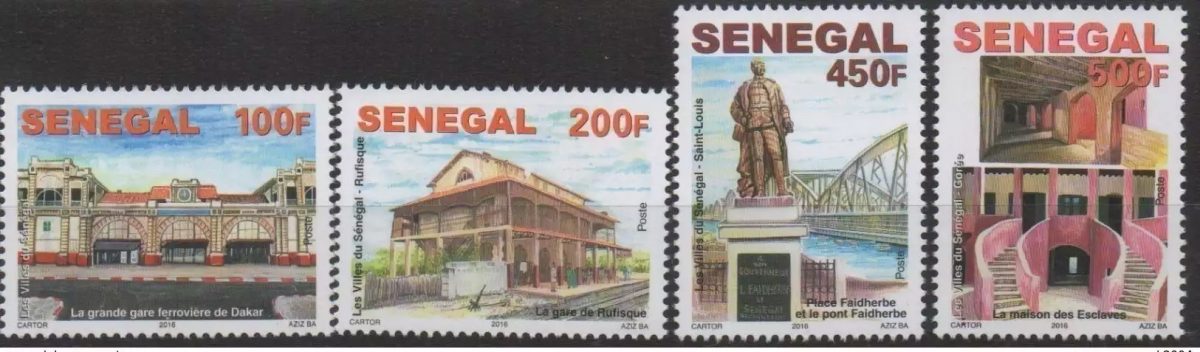Sénégal 2016 Mi. ? Les Villes Dakar Rufisque Saint-Louis Gare Bahnhof 4 val.**