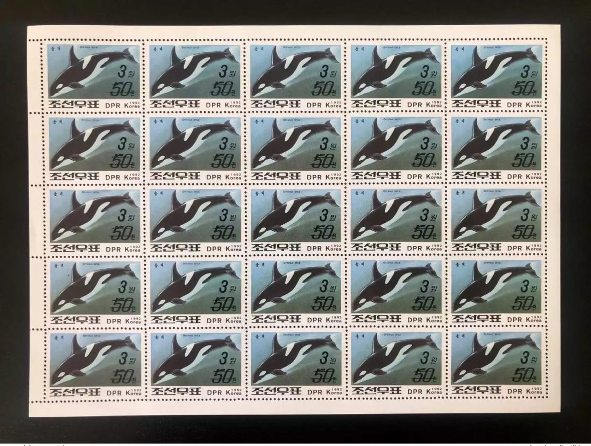 Corée 2006 Mi. 5055 Sheet OVERPRINT Faune marine killer Whale Killerwal orque