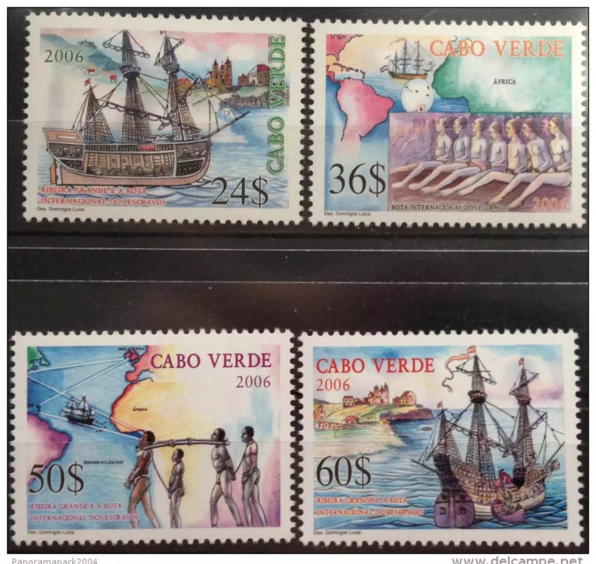 Cabo Verde 2006 - Rota Internacional de Escravos Esclavage Bateau Galère MNH