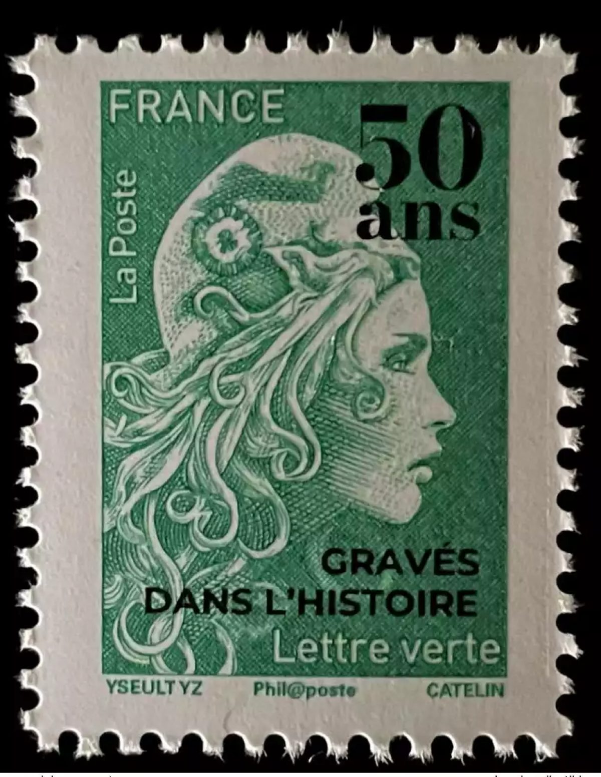 France 2020 Marianne l'Engagée 20g overloaded 50 years engraved in history