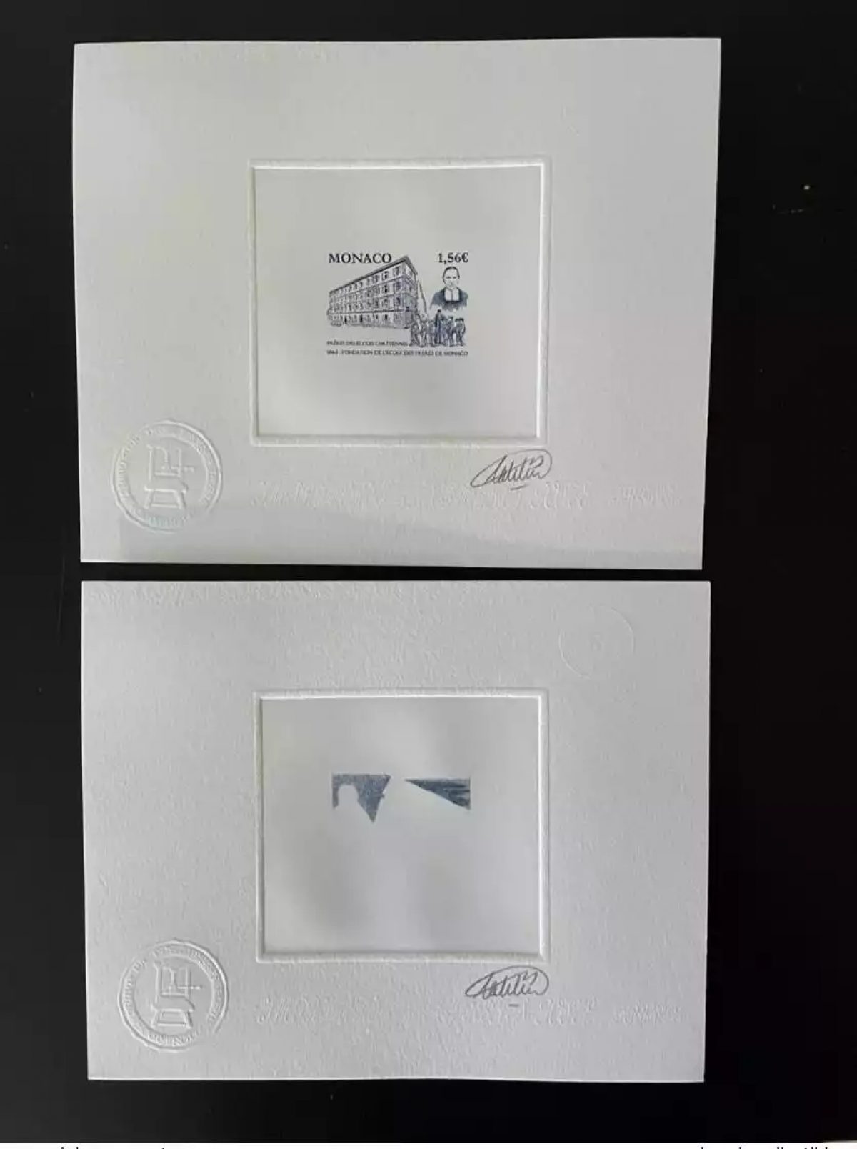Monaco 2018 YT 3136 Epreuve d'artiste Frères écoles Chrétiennes Fondation BLEU