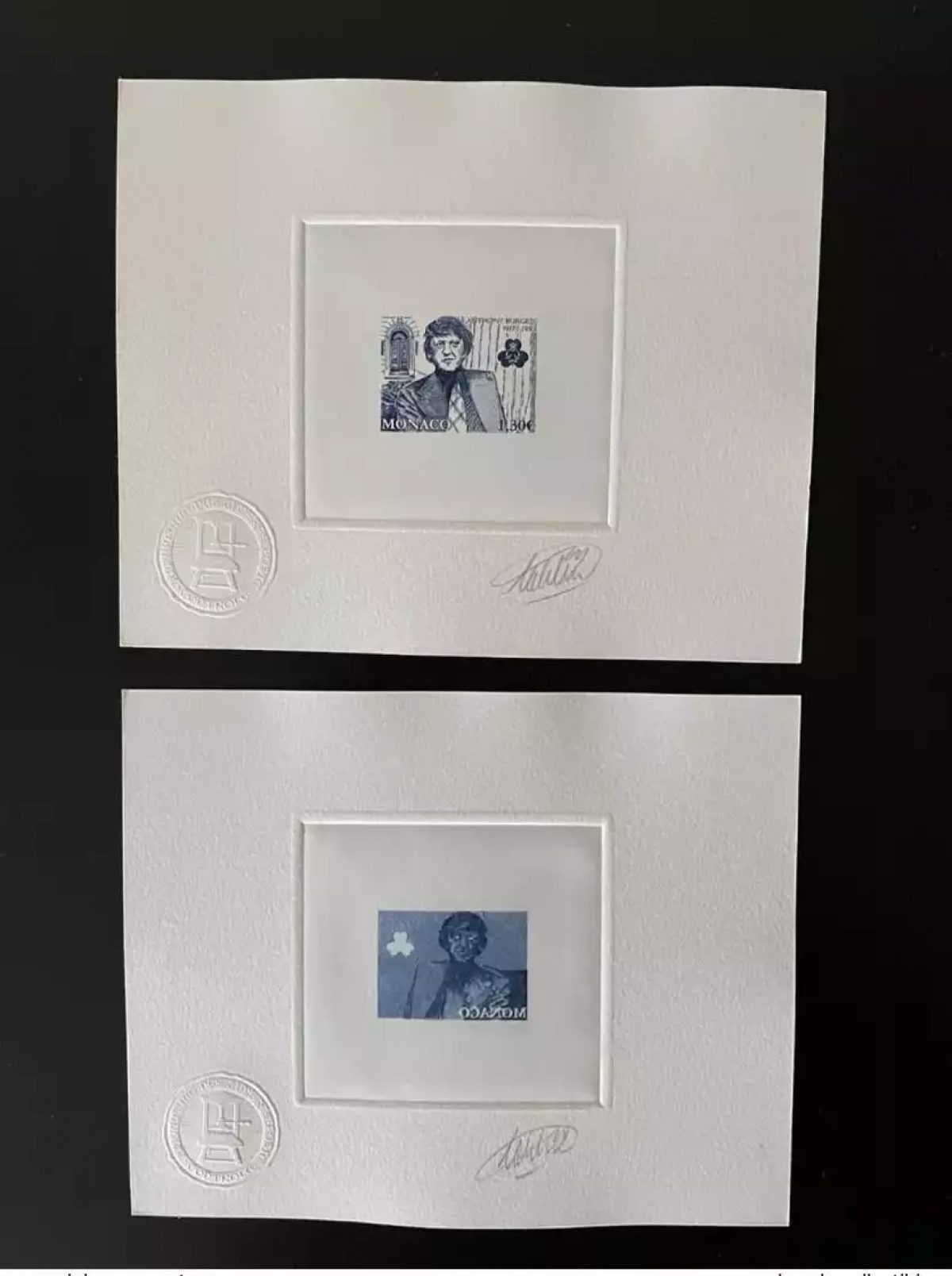 Monaco 2017 YT 3067 Epreuve d'artiste Anthony Burgess Art Writer écrivain BLEU