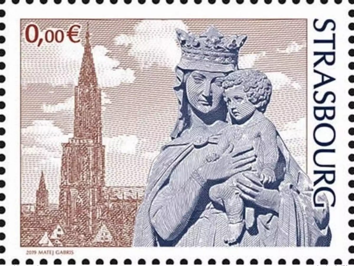 France 2019 - Vignette 0€ 'STRASBOURG' Cathedral Religion Matej Gabris