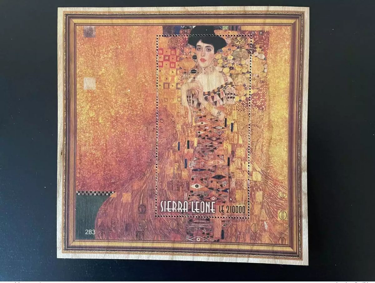 Sierra Leone 2019 Mi. Bl. ? Gustav Klimt Adele Bloch Bauer Art Wood Bois