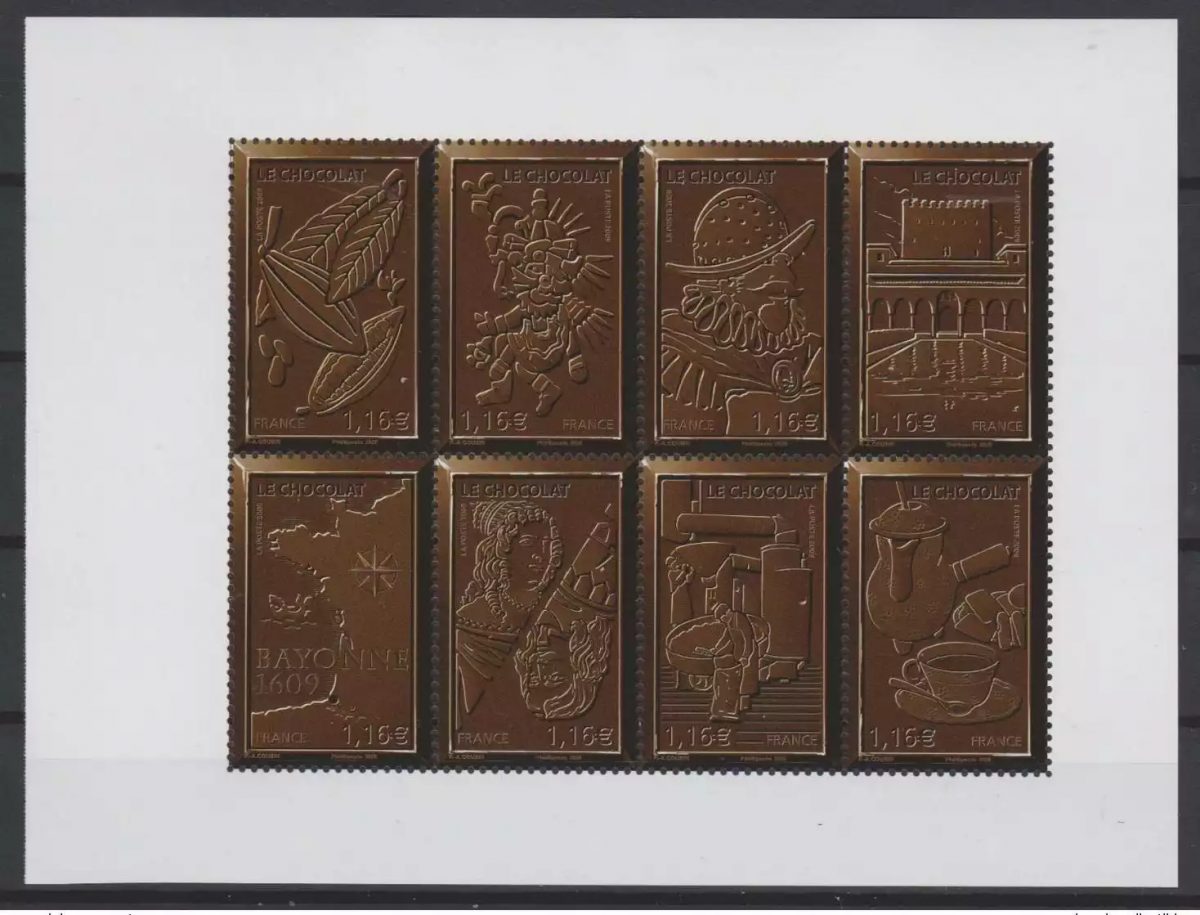 France 2020 Chocolat Parfum 50 ans gravés dans l'Histoire  tirage 12050 ex **