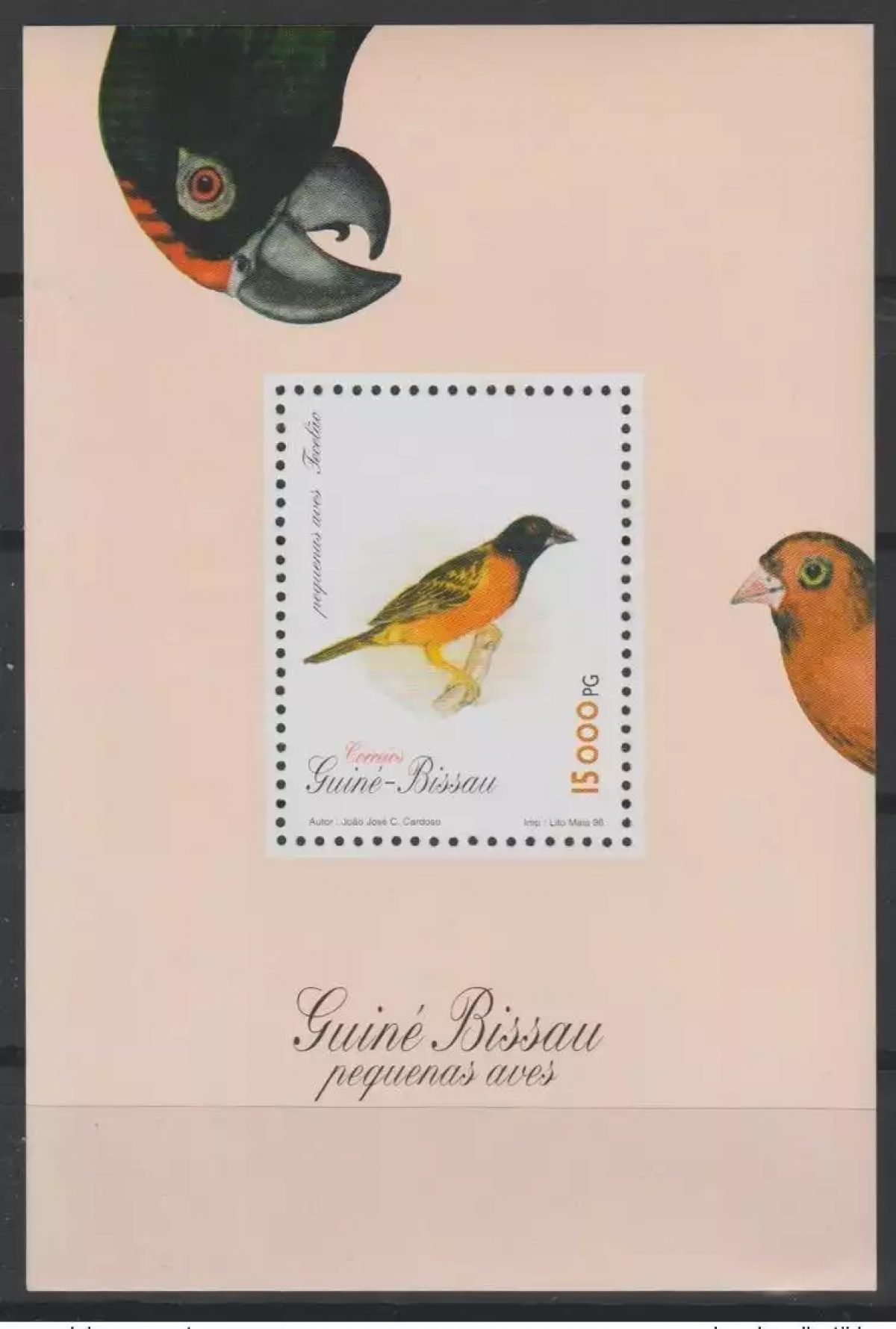 Guiné-Bissau Guinea Guinée 1996 Mi. Bl. 299 Oiseaux Birds Vögel Aves MNH
