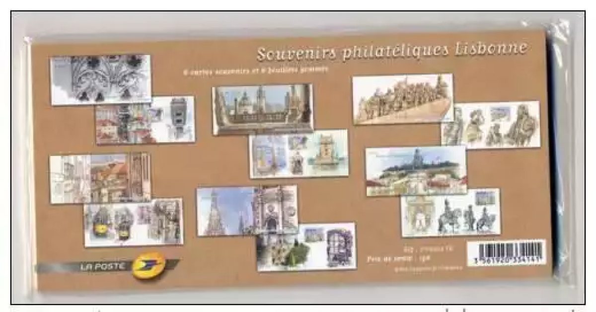 France 2009 - bloc souvenir philatélique n°38 à 43 Capitale Européenne Lisbonne