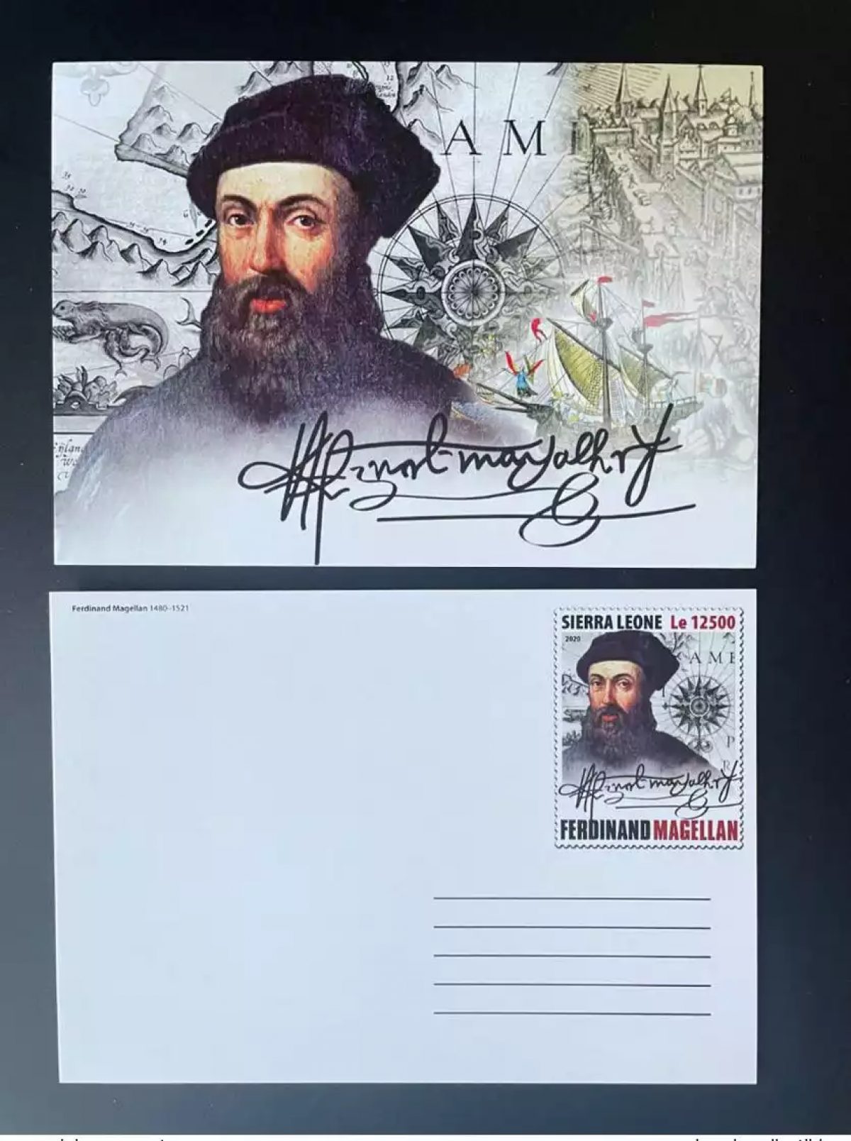 Sierra Leone 2020 Mi. ? Stationery Entier Ferdinand Magellan Discoverer Compass