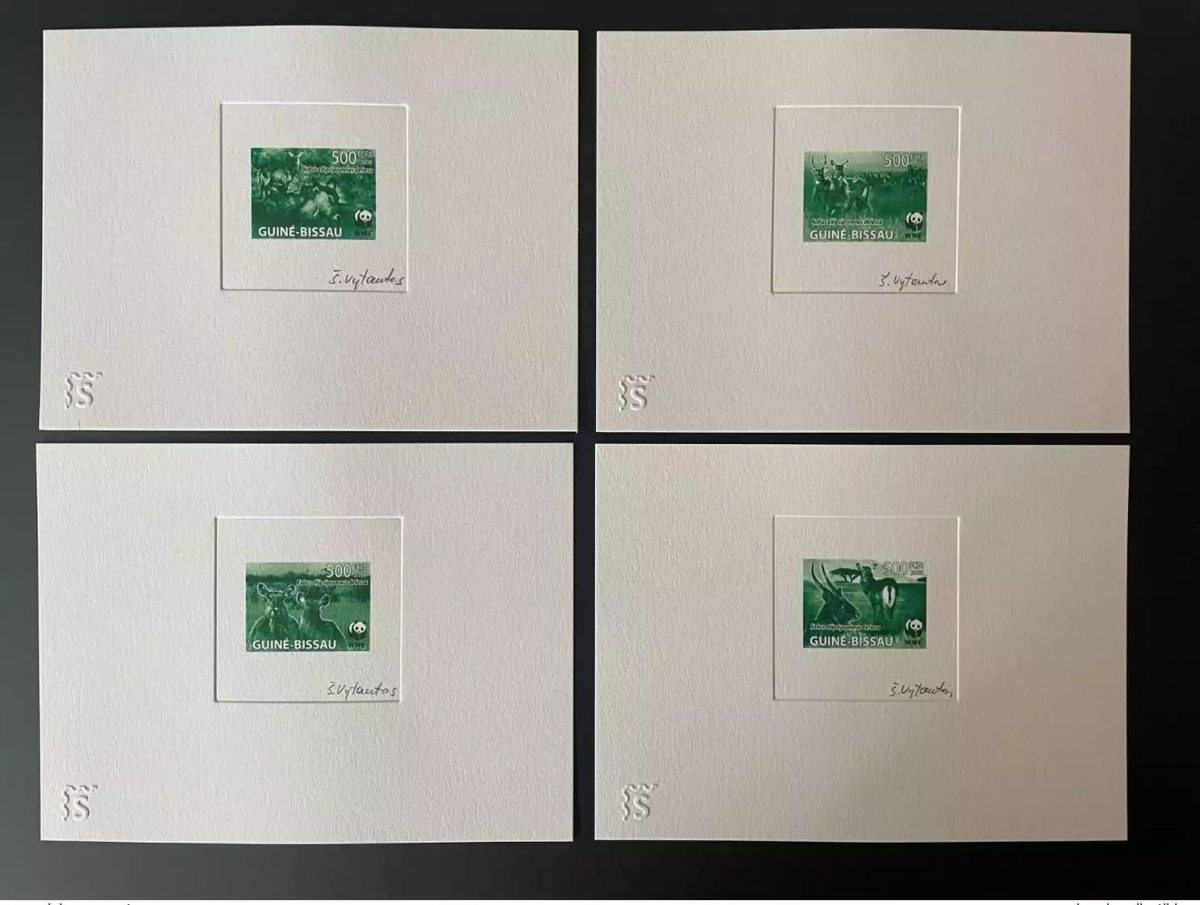 Guinea-Bissau 2008 Artist's proof Mi. 3919 - 3922 WWF Panda fauna vert