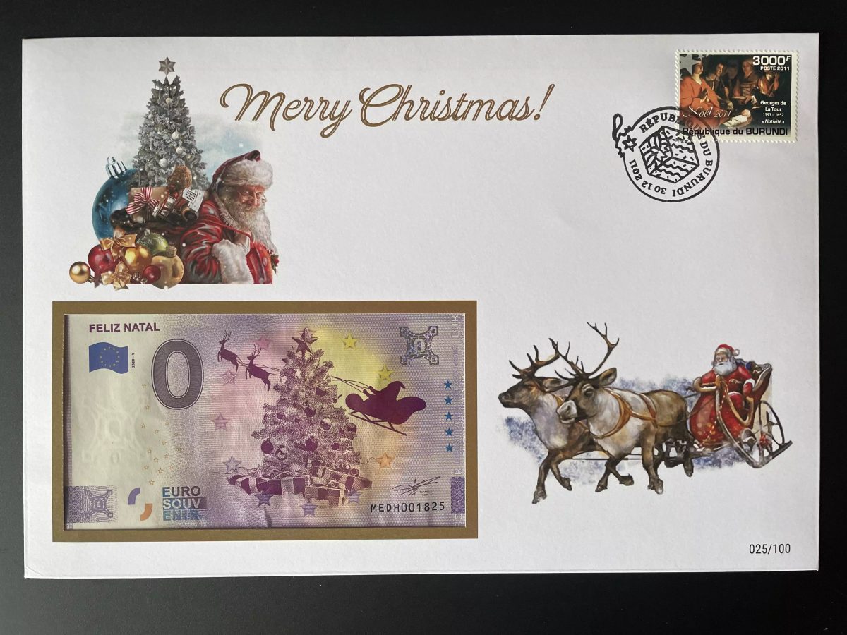 Official Euro Souvenir Cover - Merry Christmas