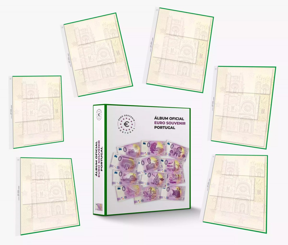 ABAFIL album + 50 neutral sheets for 0€ Souvenir notes Portugal (I)