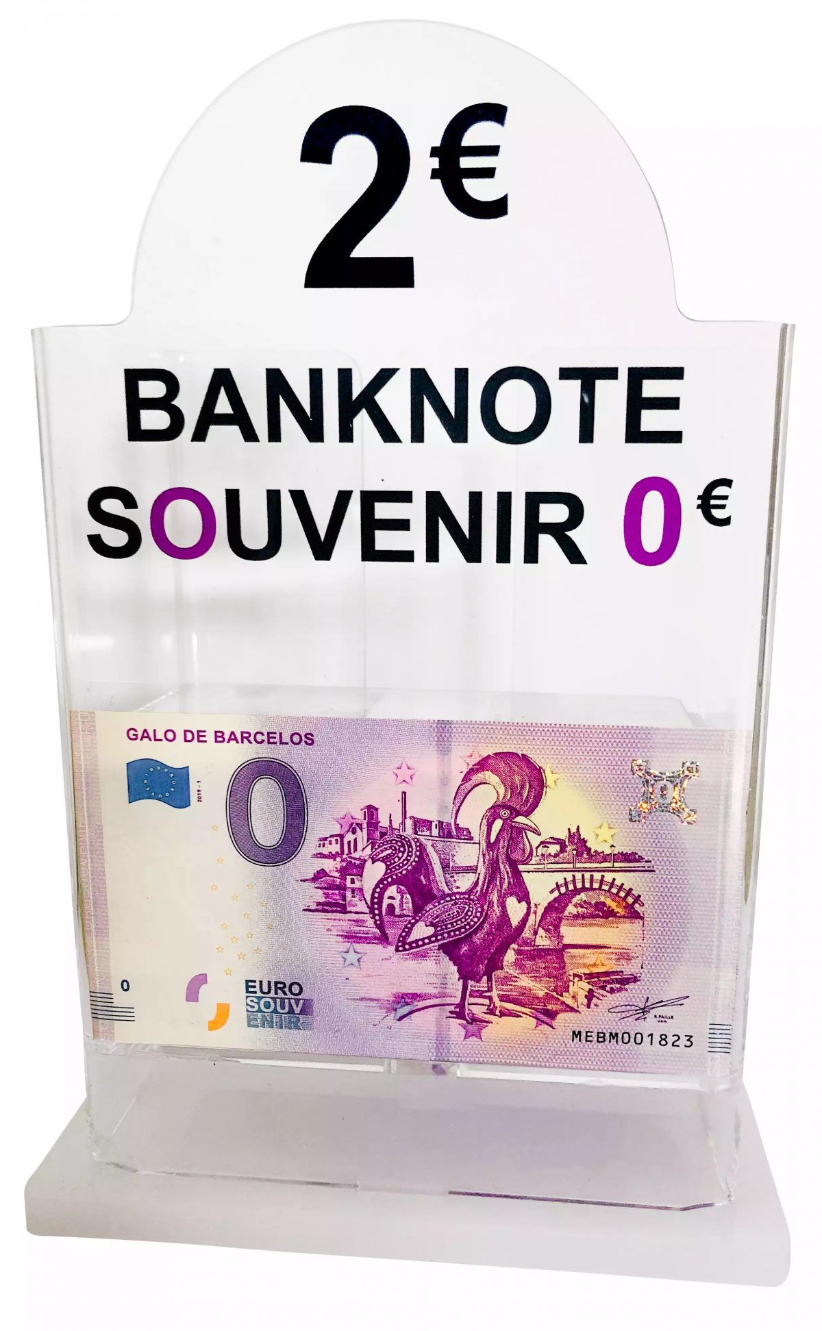 Expositor de balcão acrílico 2 €
