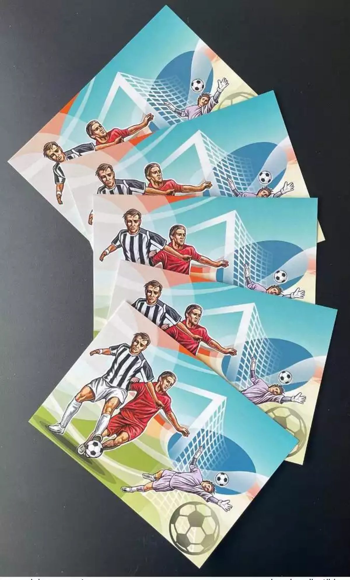 Iles Salomon 2012 Mi. 1666 - 1669 Stationery Entier Ganzsache Football  Calcio