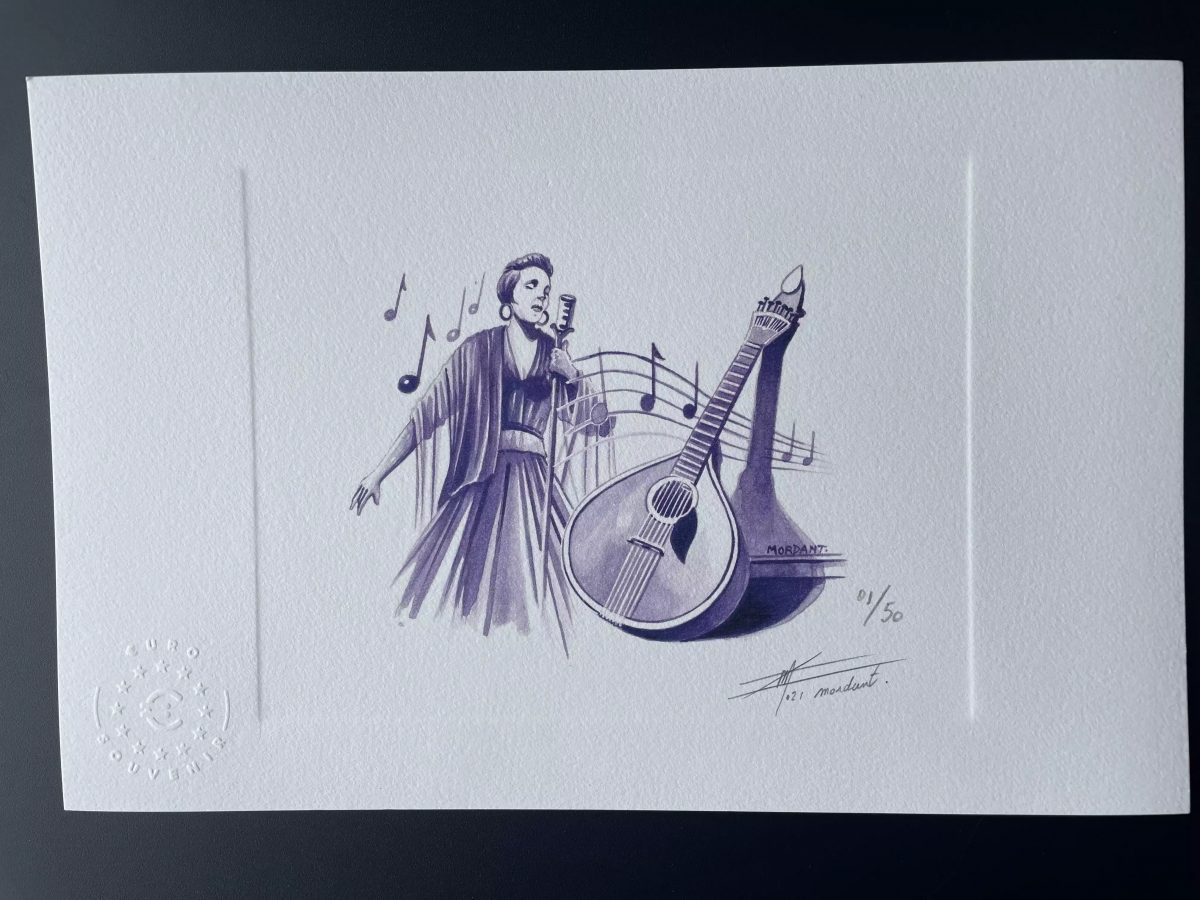 Prova de artista "Fado" numerada e assinada