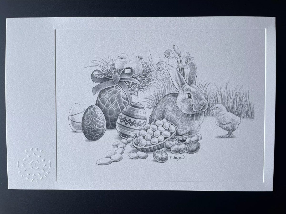 Prova de artista "Páscoa / coelho"